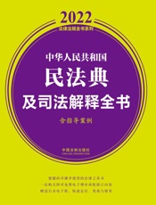 中华人民共和国民法典及司法解释全书：含指导案例：2022年版