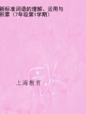 新标准词语的理解、运用与积累（7年级第1学期）