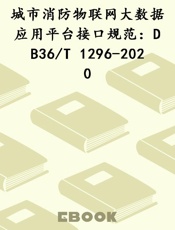城市消防物联网大数据应用平台接口规范：DB36 T 1296-2020