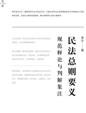 民法总则要义：规范释论与判解集注